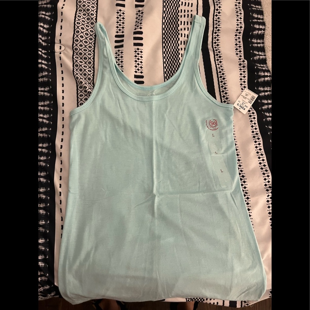 Large baby blue tank top